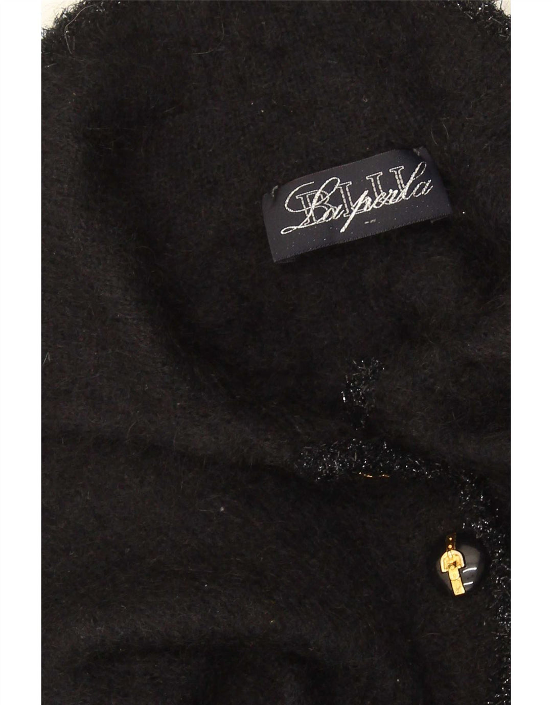 Pulover cardigan pentru femei La Perla UK 12 Medium Black Mohair