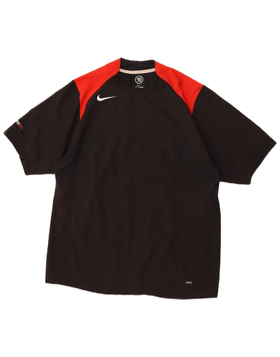 Tricou NIKE Dri Fit pentru bărbați Top UK 42/44, mare, negru, poliester color bloc