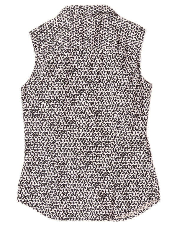 Bluză cămașă fără mâneci pentru femei Les Copains IT 42 Medium Bleumarin Blue Heart