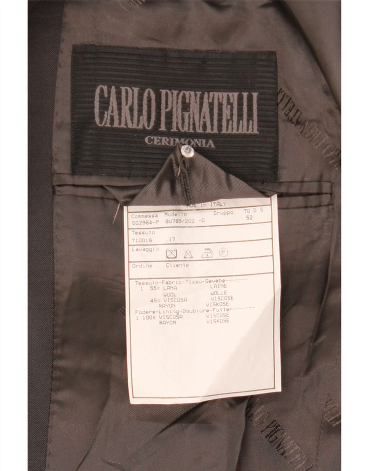 CARLO PIGNATELLI Jachetă pentru bărbați cu 3 nasturi IT 52 XL Lână gri