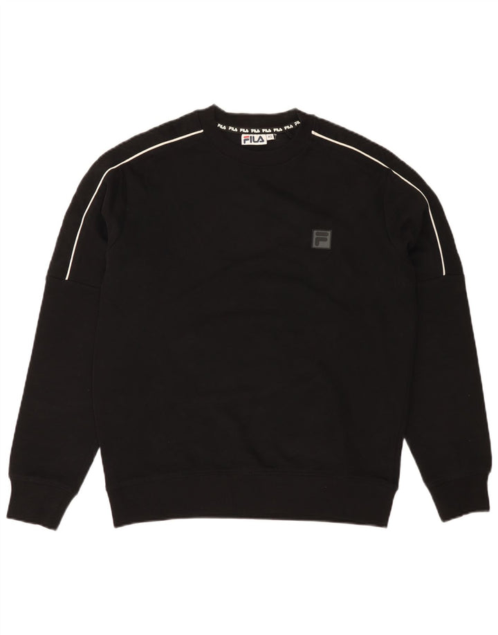 Hanorac Bărbați FILA Pulover XS Bumbac Negru