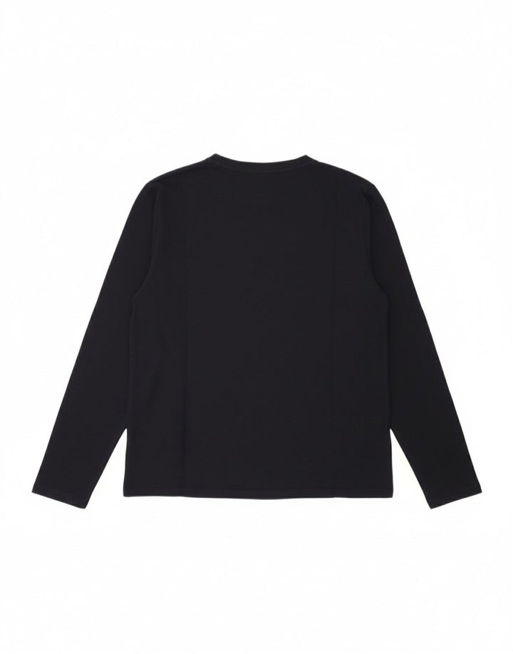 TOMMY HILFIGER Mens Top Long Sleeve Small Navy Blue Cotton