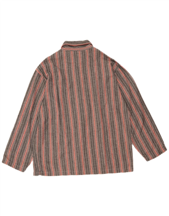 Cămașă pentru bărbați CALVIN KLEIN, bumbac cu dungi mici, gri