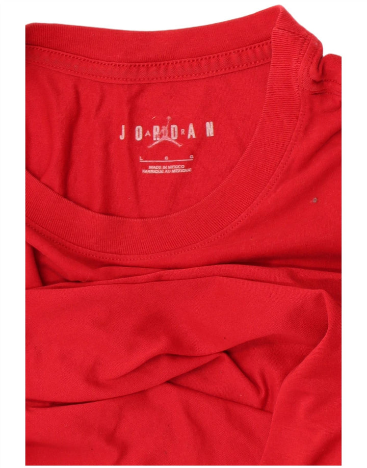 Tricou grafic Jordan pentru bărbați Top mare roșu