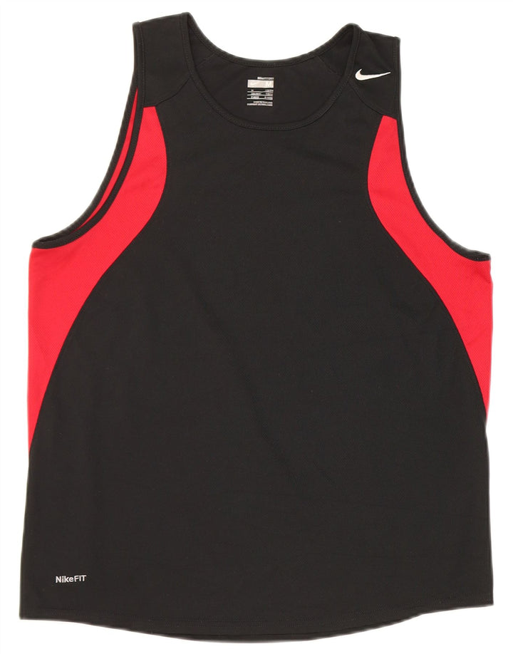 Vest Vest Top pentru bărbați Nike Medium Black Colorblock