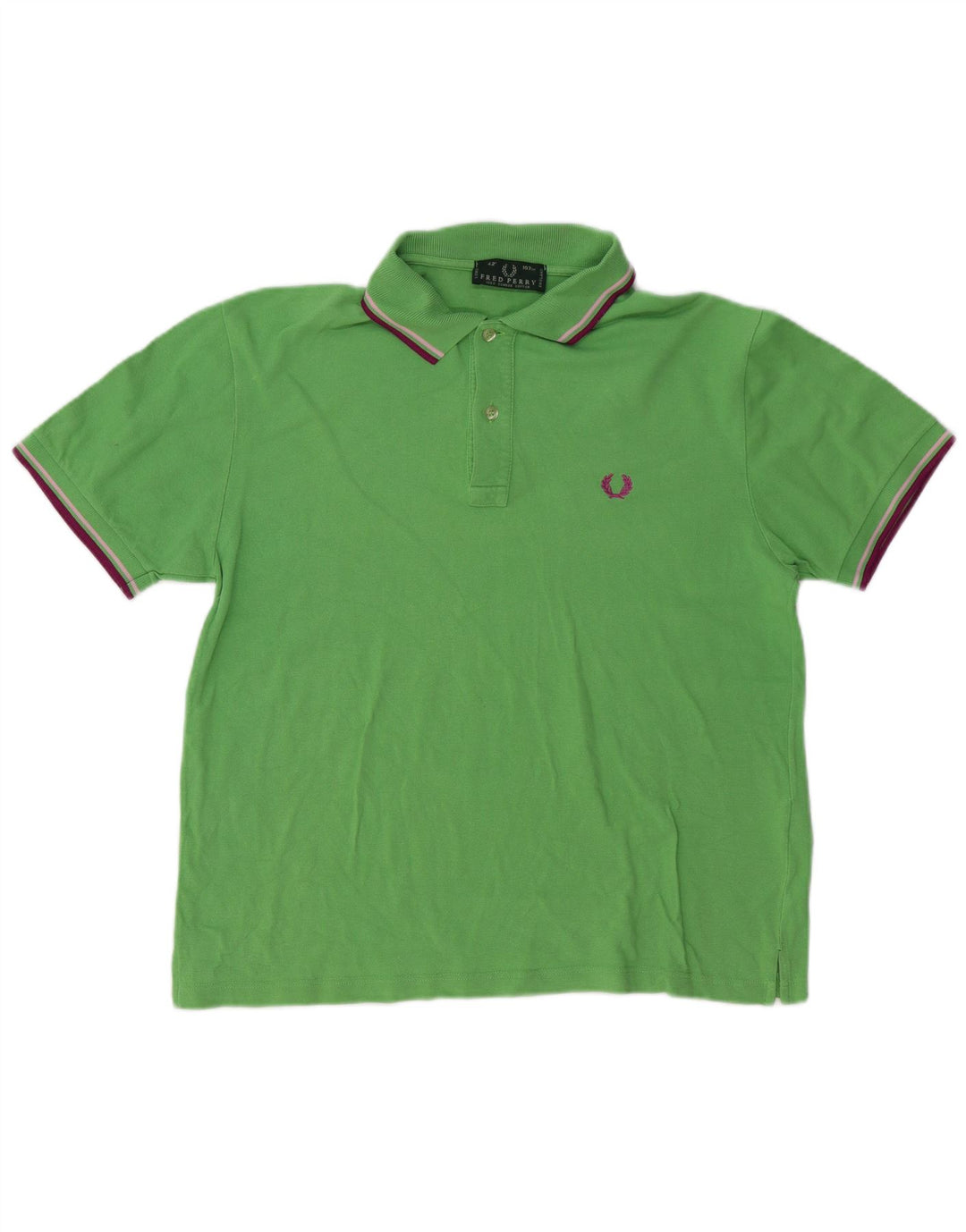 FRED PERRY Tricou polo pentru bărbați, bumbac verde mediu