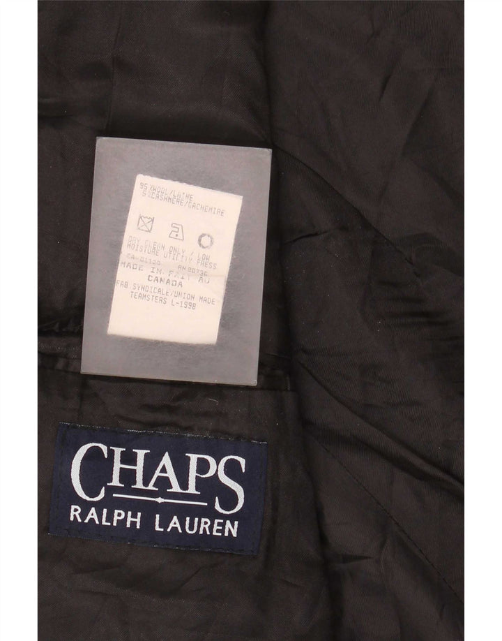 Jachetă Blazer pentru bărbați Chaps Ralph Lauren, cu 3 nasturi, UK 42 XL Lână cu dungi gri