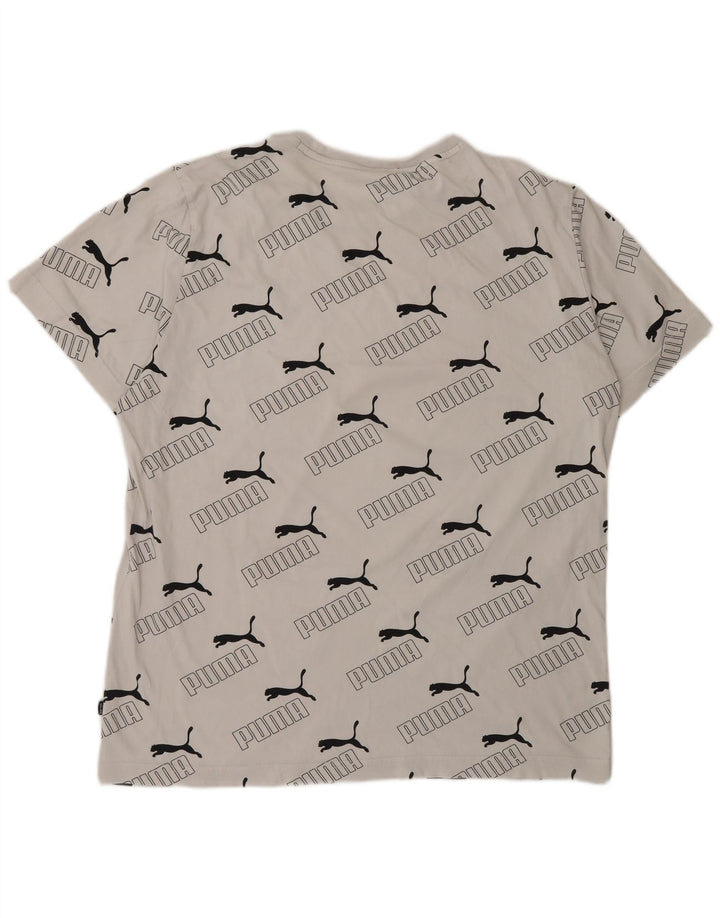 Tricou grafic Puma pentru bărbați Top Large White