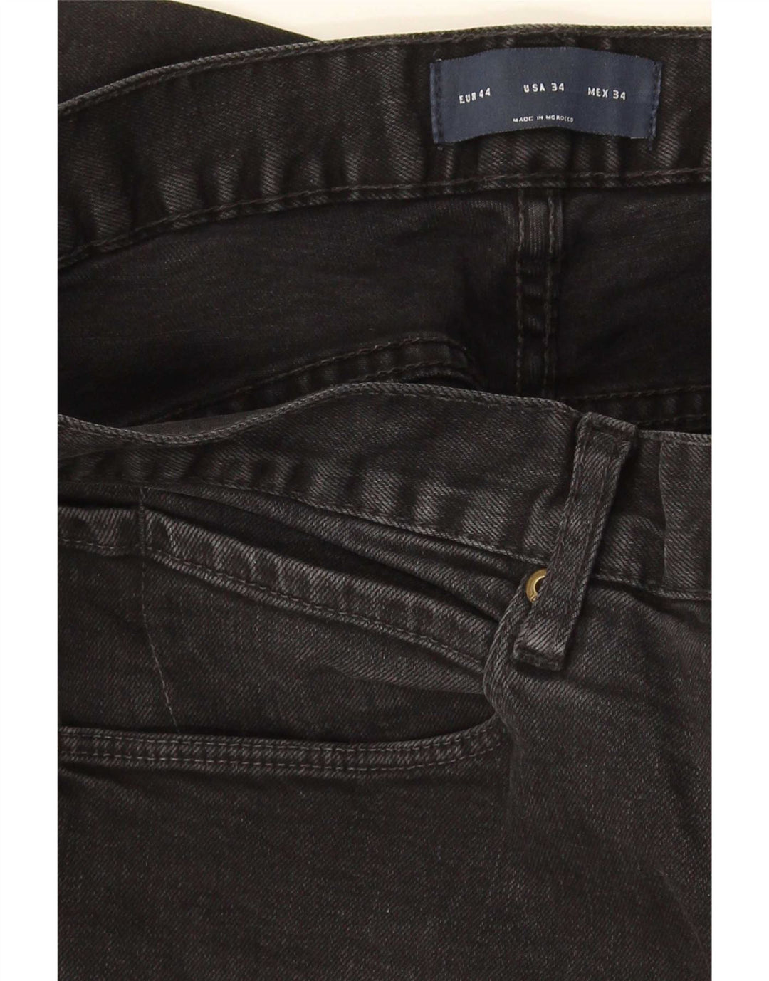 Blugi slim pentru bărbați Zara EU 44 Large W34 L31 Negri