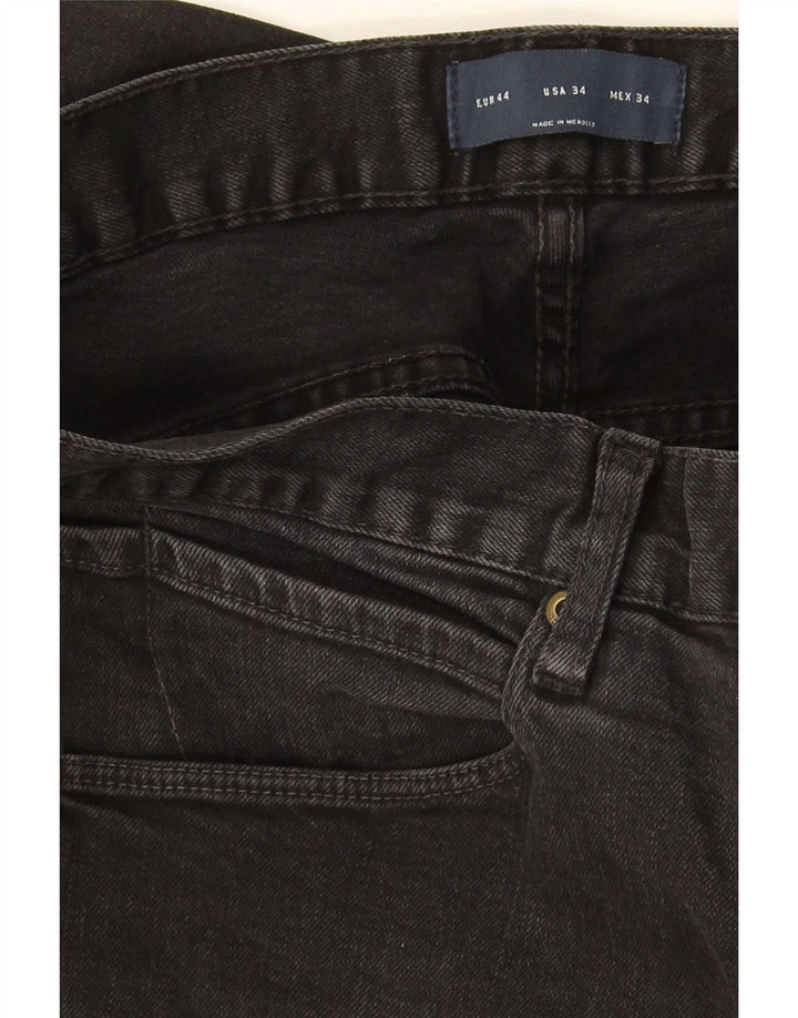 Blugi slim pentru bărbați Zara EU 44 Large W34 L31 Negri
