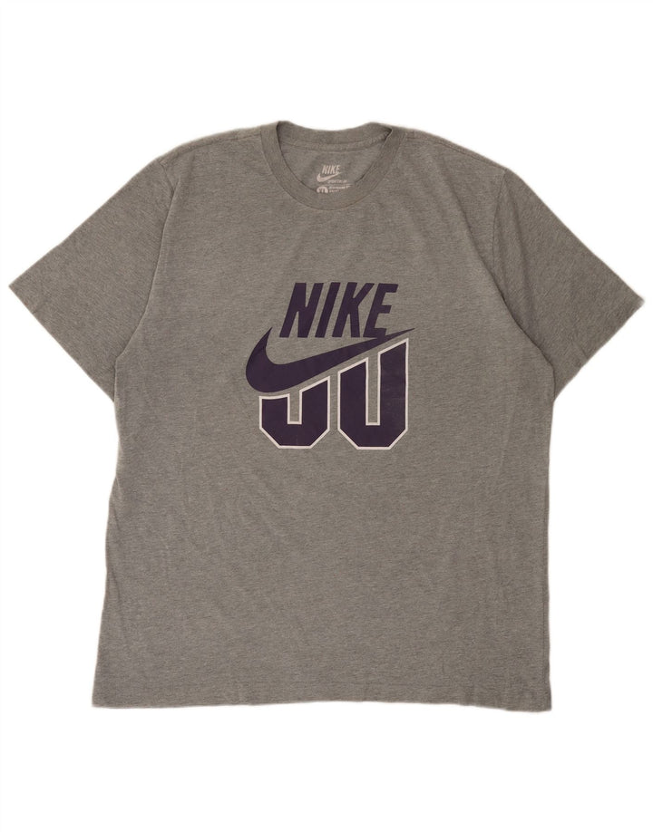 Tricou grafic pentru bărbați Nike Top XL bumbac cu pete gri