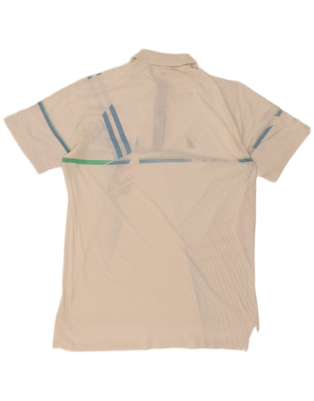 AUSTRALIAN L'ALPINA Tricou polo pentru bărbați IT 48 Medium White Geometric