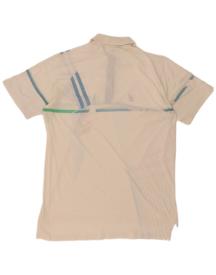 AUSTRALIAN L'ALPINA Tricou polo pentru bărbați IT 48 Medium White Geometric