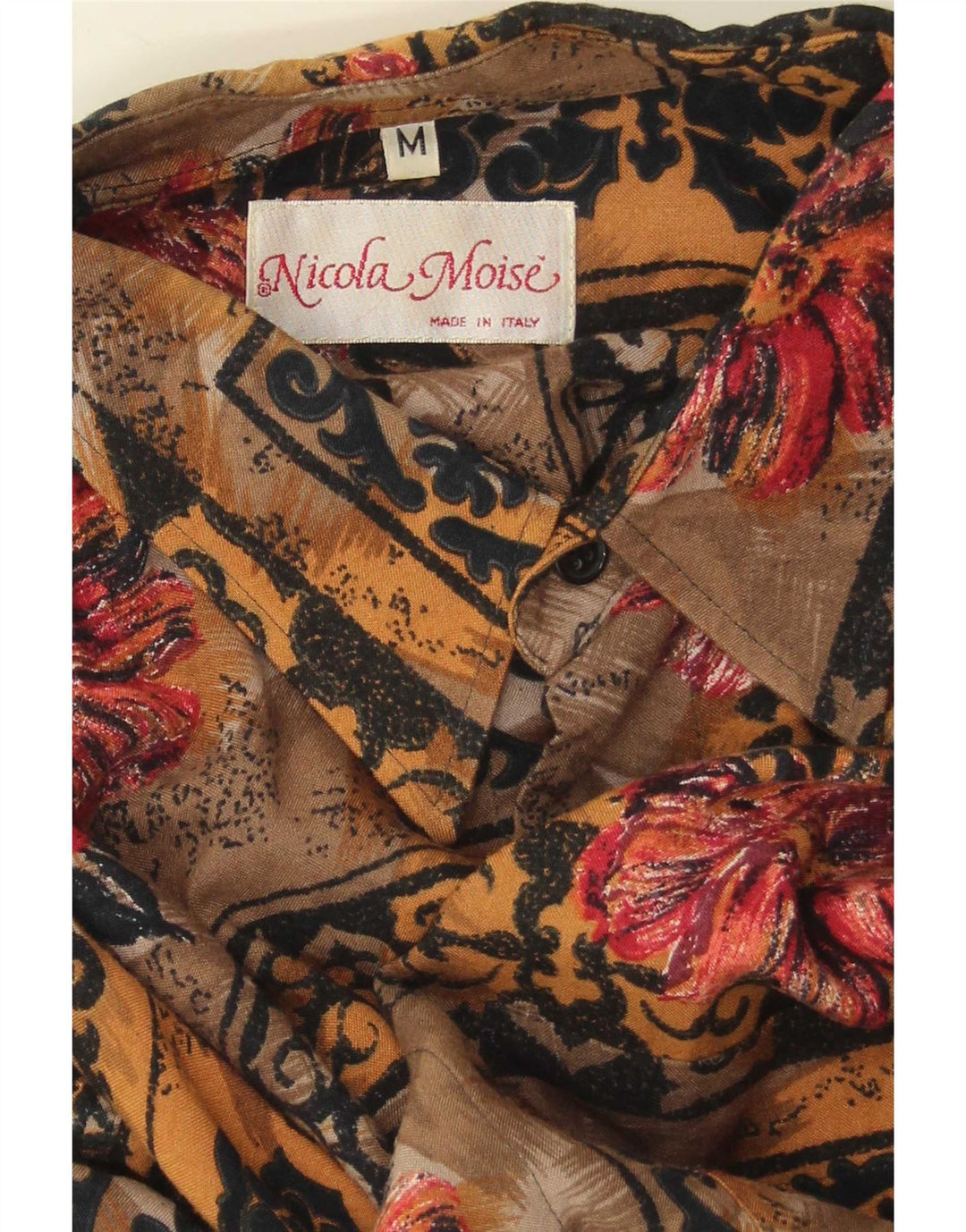 Cămașă Vintage bărbați Mediu Multicolor Patchwork