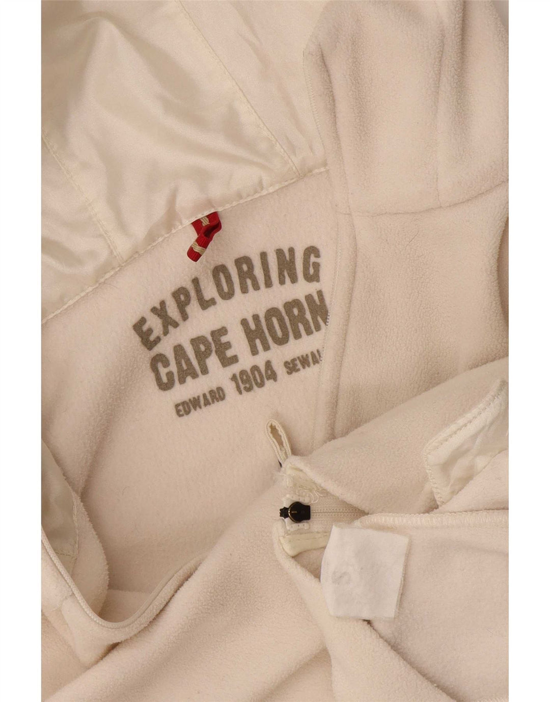 Jachetă din lână cu glugă pentru femei Cape Horn UK 10 Small White