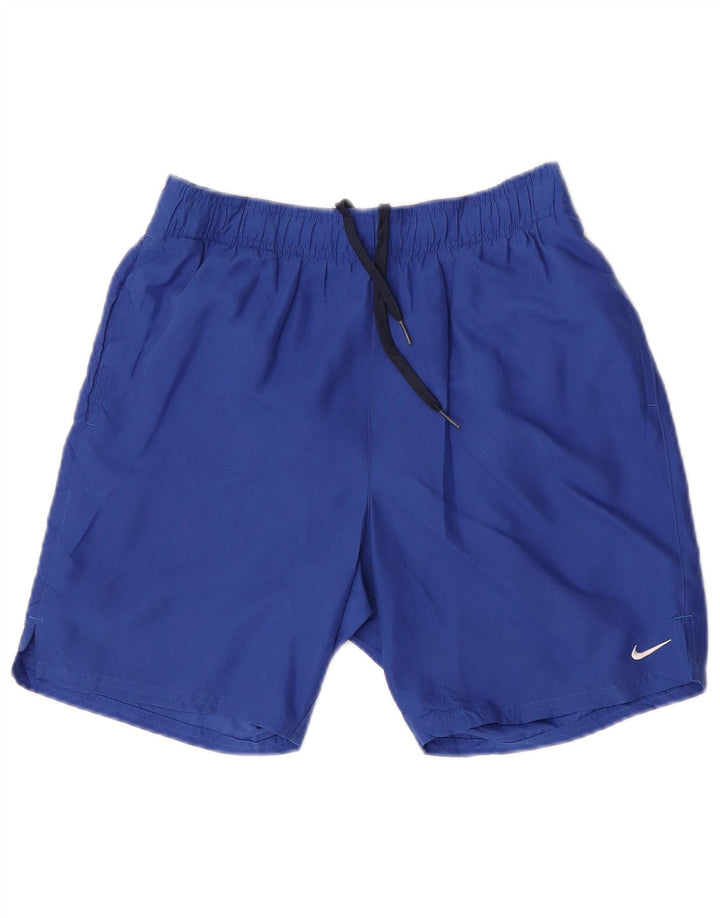 Pantaloni scurti sport Nike pentru femei UK 10 Small Blue Poliester
