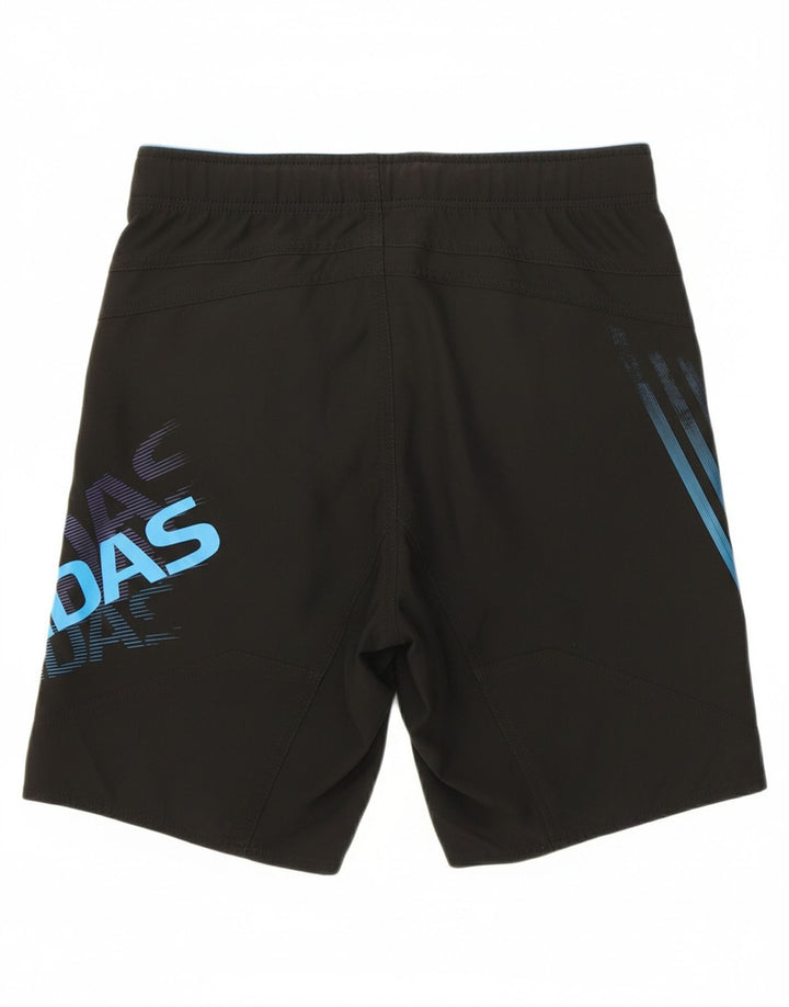 ADIDAS Mens Graphic Swimming Shorts XS  Black Vintage Adidas and Second-Hand Adidas from Messina Hembry 