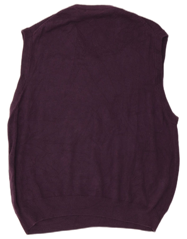 Izod Mens Vest Tank Top Mare Mov Bumbac