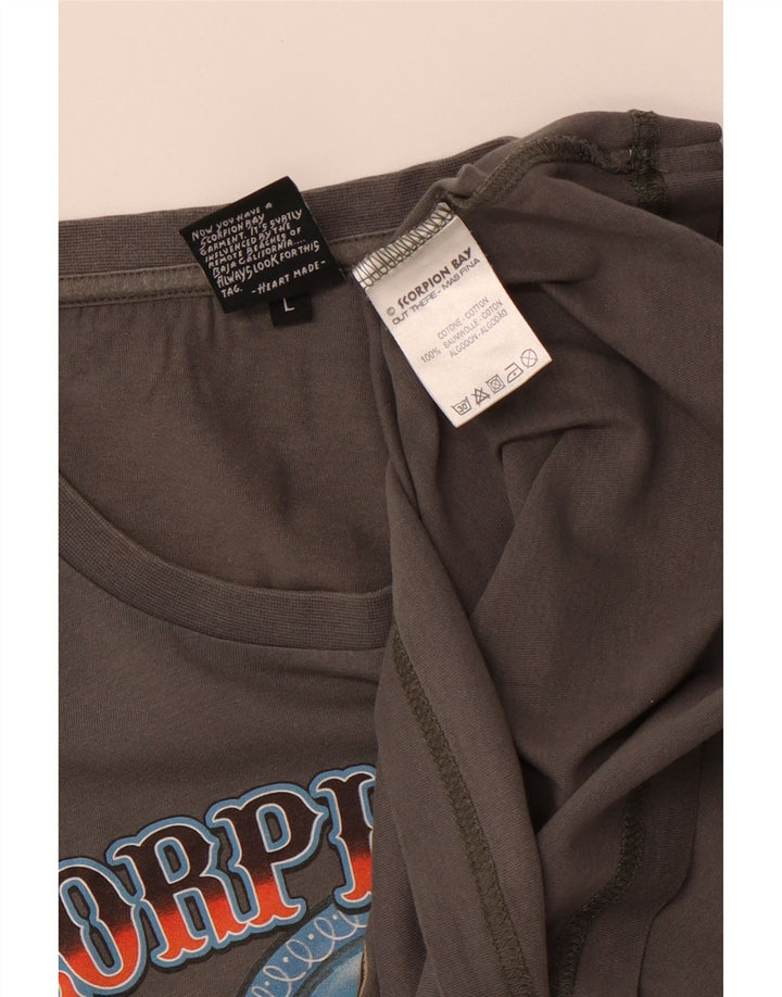 SCORPION BAY Tricou grafic pentru bărbați Top mare bumbac gri