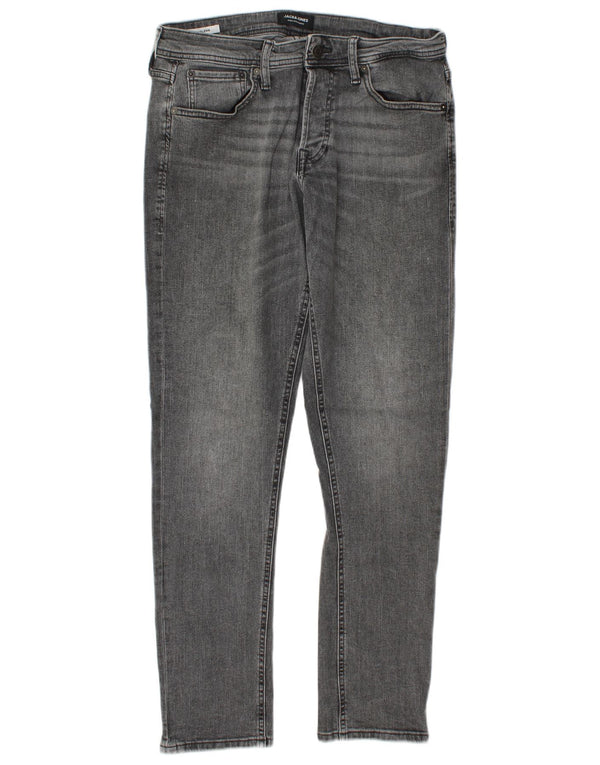Blugi Jack & Jones GLENN Slim pentru bărbați W32 L32 bumbac gri