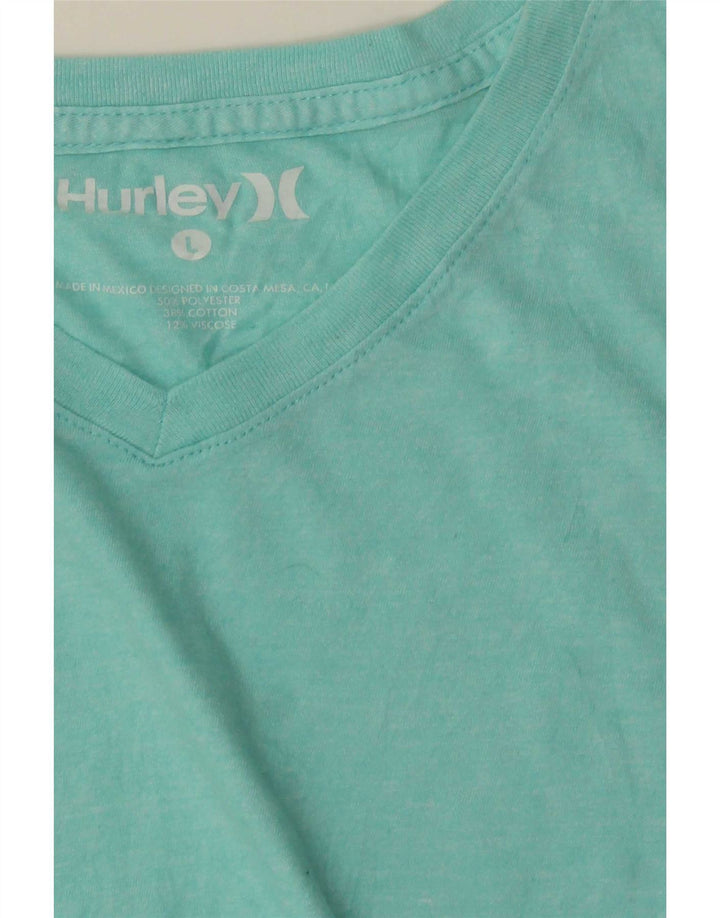 Tricou pentru bărbați Hurley Top mare turcoaz din poliester