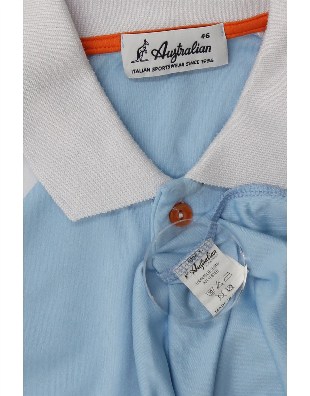 AUSTRALIAN L'ALPINA Tricou polo pentru bărbați IT 46 Small Blue Colorblock Poliester