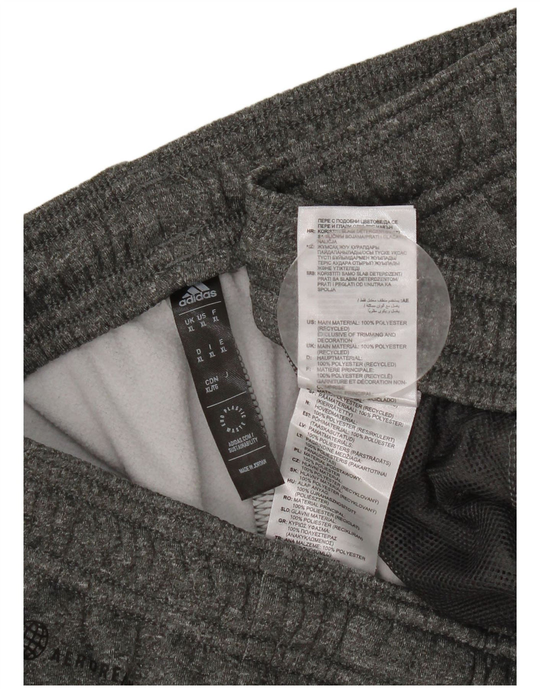 Pantaloni de trening Adidas pentru bărbați, XL, gri poliester cu pături
