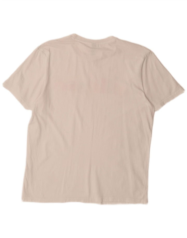Tricou grafic ELLESSE pentru bărbați Top mare alb