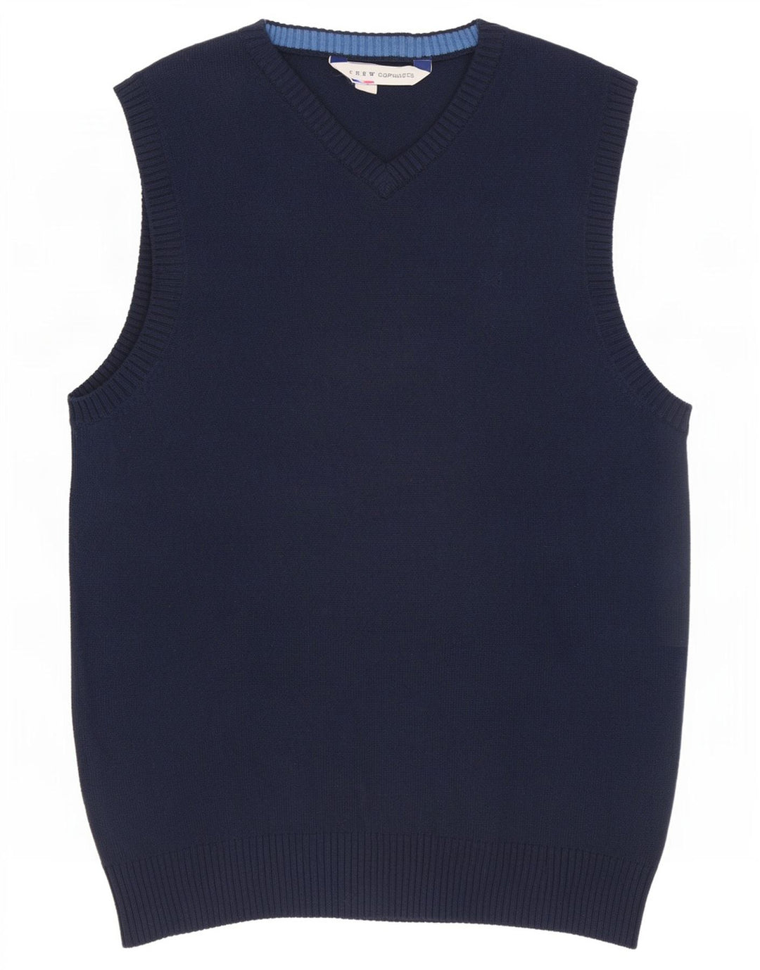 Crew Clothing Vestă bărbați Tank Top Bumbac bleumarin mic