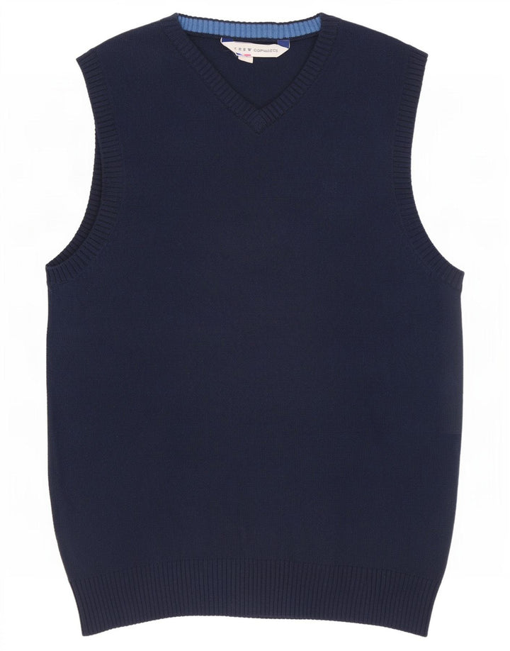 Crew Clothing Vestă bărbați Tank Top Bumbac bleumarin mic