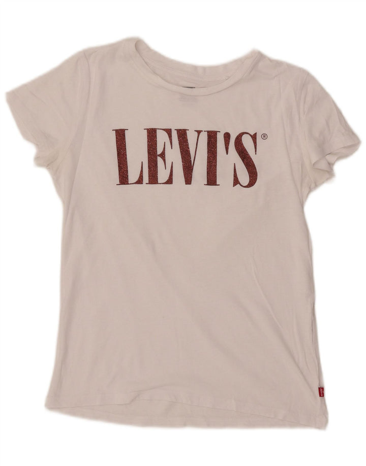 Tricou grafic LEVI'S pentru femei Top UK 10 Small White