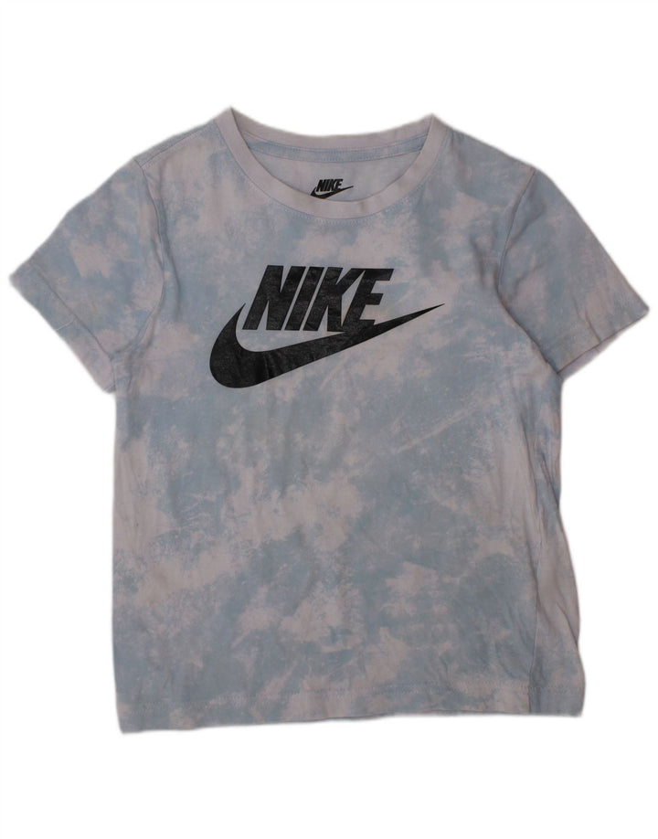 Tricou grafic pentru băieți NIKE Top 6-7 ani mare albastru Tie Dye
