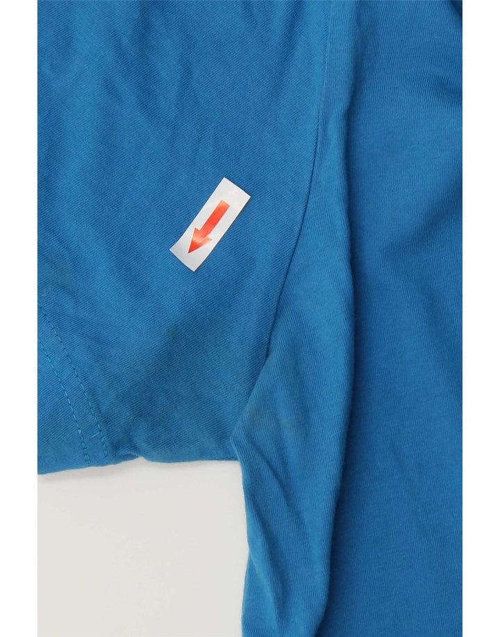 Tricou grafic pentru bărbați Champion Top din bumbac albastru mediu