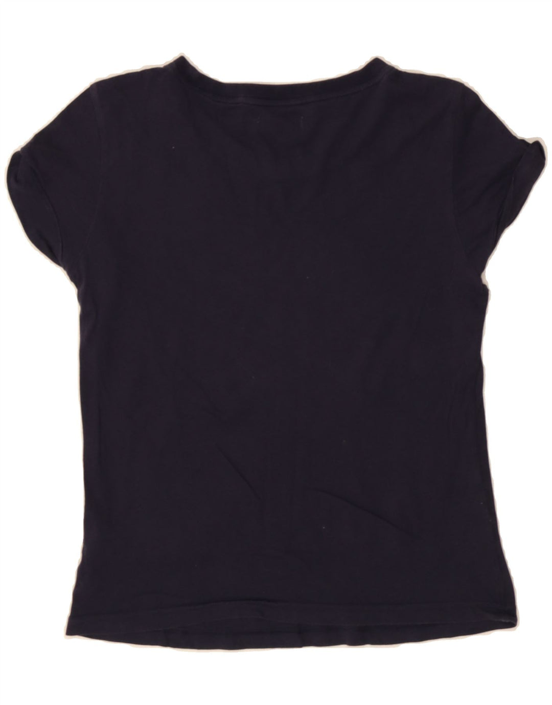 ADIDAS Womens Graphic T-Shirt Top EU 38 Medium Navy Blue Cotton Vintage Adidas and Second-Hand Adidas from Messina Hembry 