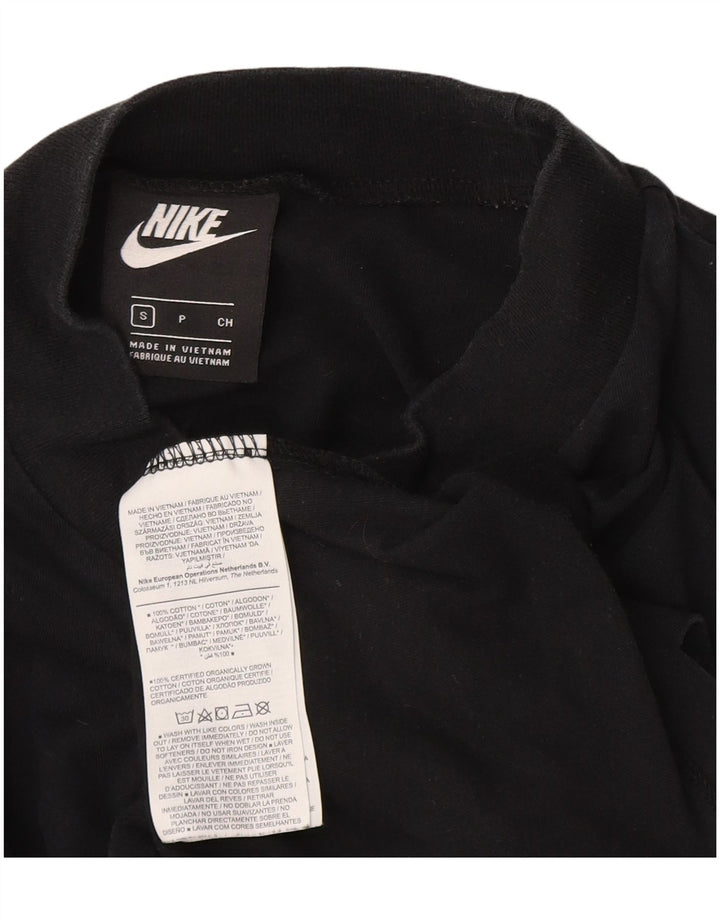 Top pentru femei Nike cu mânecă lungă UK 10 mic, negru, bumbac