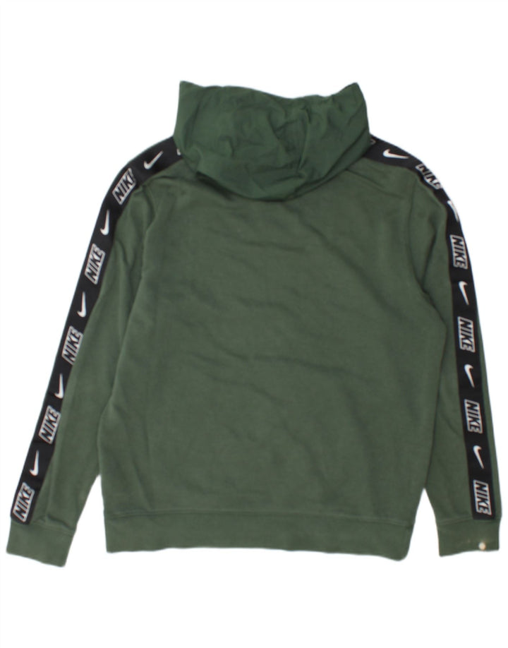 Pulover Nike Grafic pentru bărbați, bumbac verde mediu