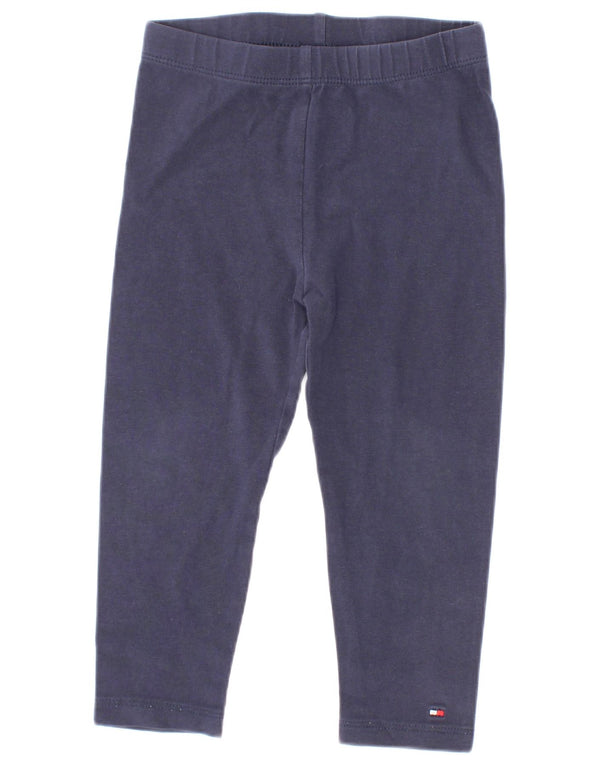 Leggings Tommy Hilfiger Bebeluş Fetiţă 18-24 Luni Bumbac Bleumarin