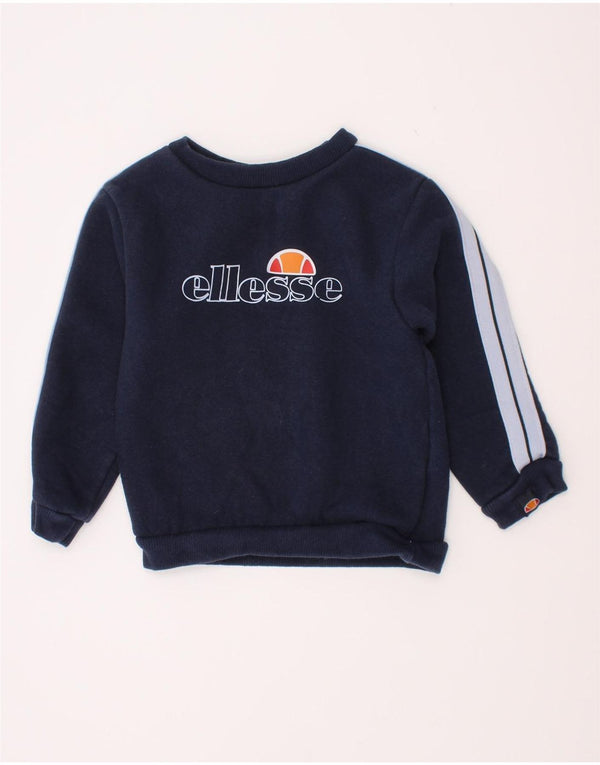 Hanorac Ellesse pentru bebelusi baieti Pulover 18-24 luni Bleumarin Colorblock