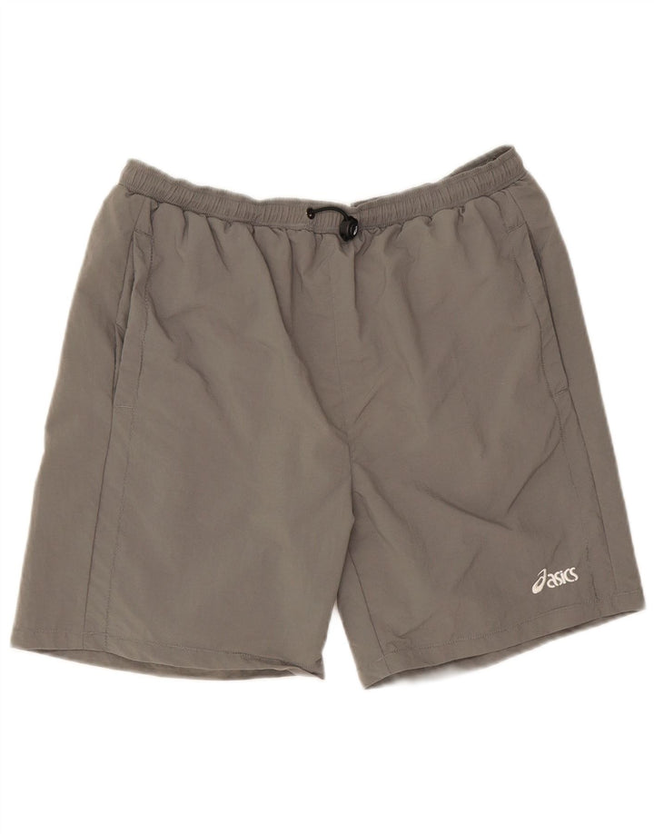 Pantaloni scurți sport Asics pentru bărbați, mari, gri din poliamidă