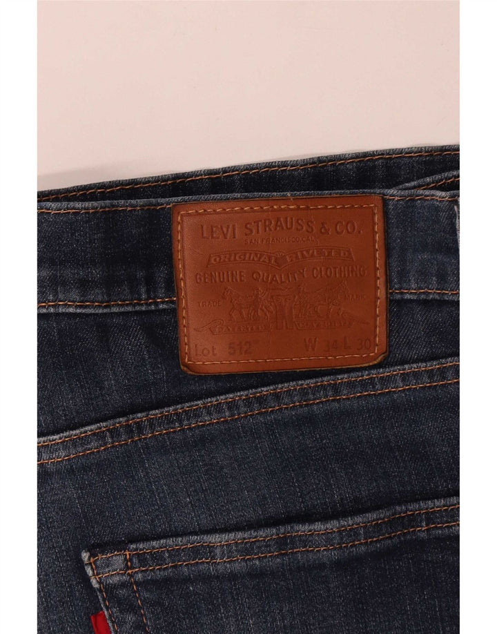 Blugi conici pentru bărbați Levi's 512 Slim Tapered W34 L30 Blue