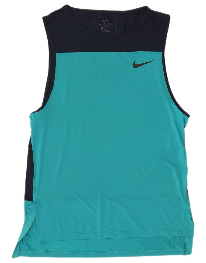 Top cu vestă grafică Nike Dri Fit pentru bărbați, mare, bleumarin, color block