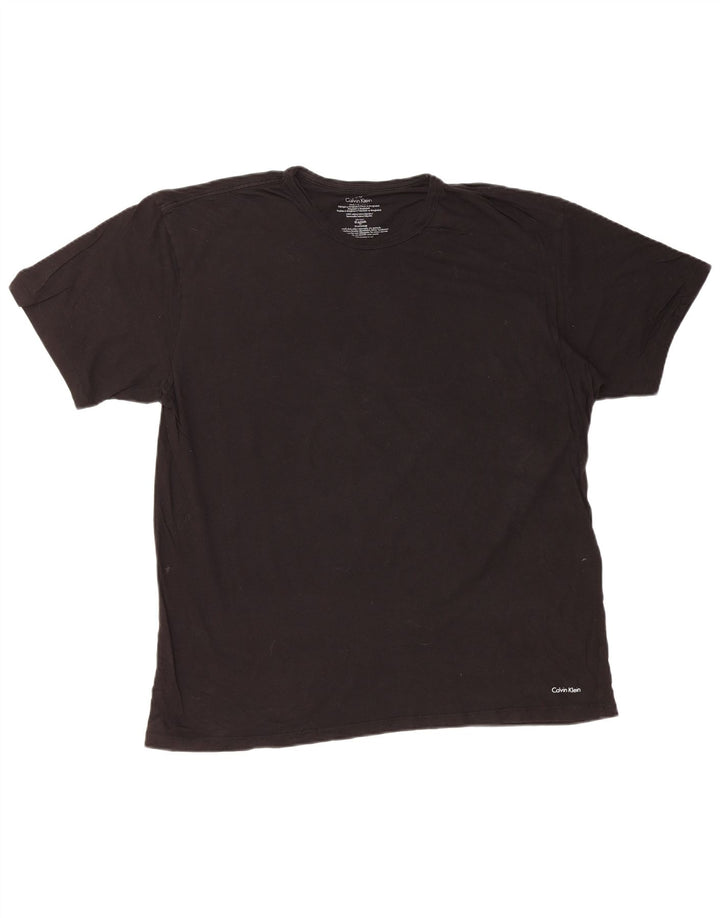 CALVIN KLEIN Tricou Bărbați Top XL Bumbac Negru