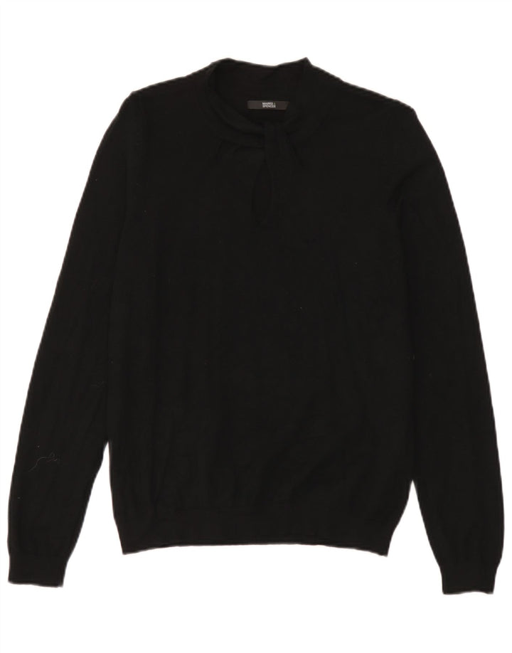 Pulover cu gât țestoasă pentru femei Marks & Spencer UK 14 Medium Negru