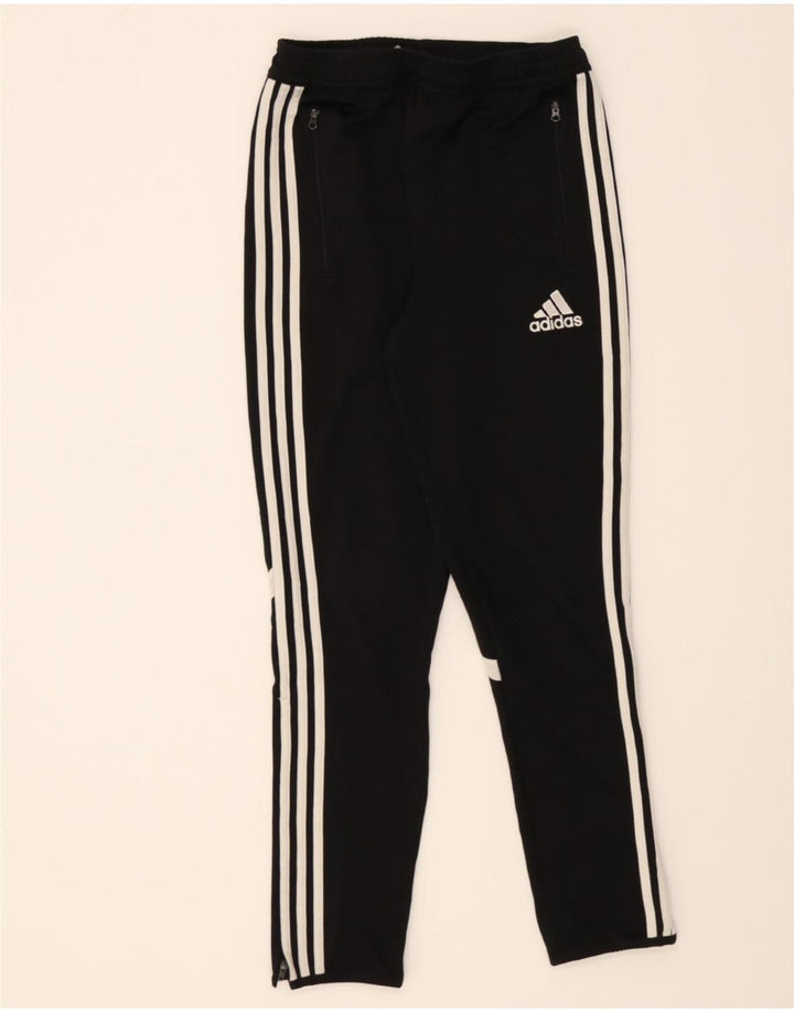 ADIDAS Boys Climacool Tracksuit Trousers 13-14 Years XL Black Polyester Vintage Adidas and Second-Hand Adidas from Messina Hembry 