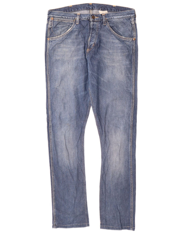 Blugi pentru bărbați Wrangler 4 RRB Slim W34 L34 Bumbac albastru