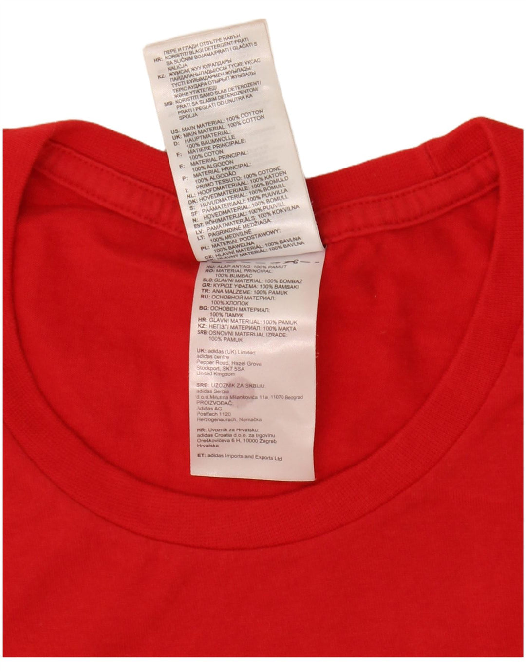 Tricou grafic pentru bărbați Adidas Top Medium Red