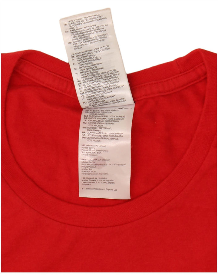 Tricou grafic pentru bărbați Adidas Top Medium Red