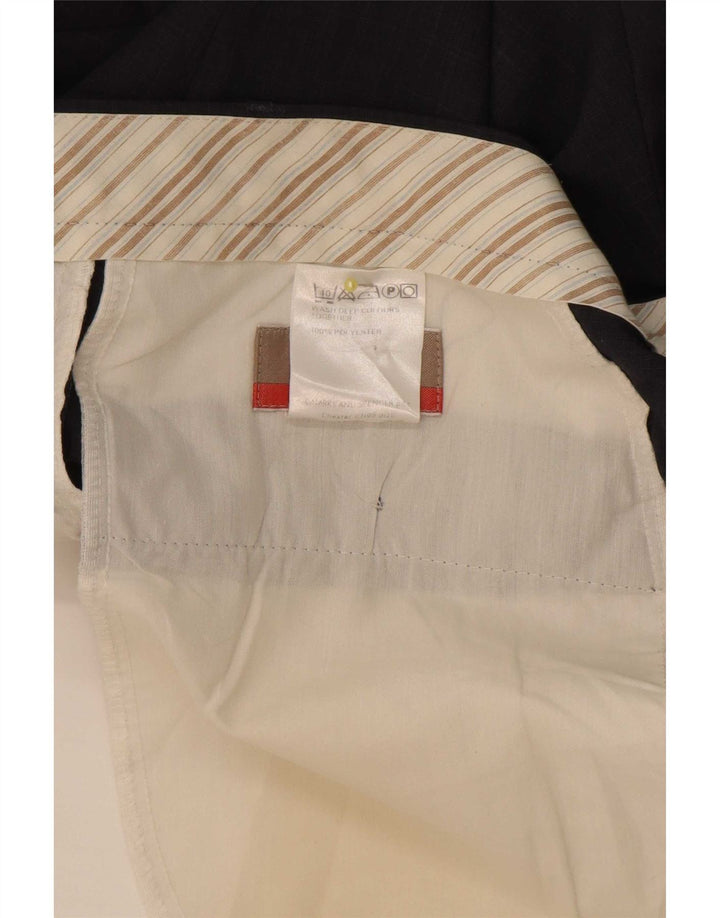 Marks & Spencer Pantaloni drepți pentru bărbați L38 L33 Poliester bleumarin