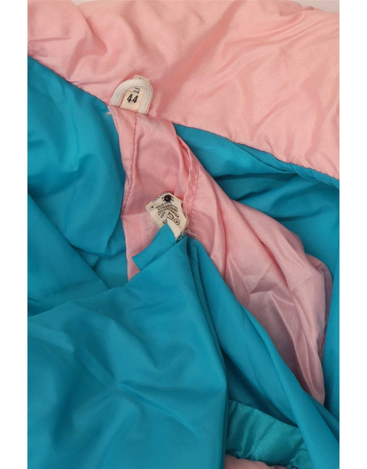 Jachetă vintage pentru femei IT 44 Medium Blue Colorblock Poliester