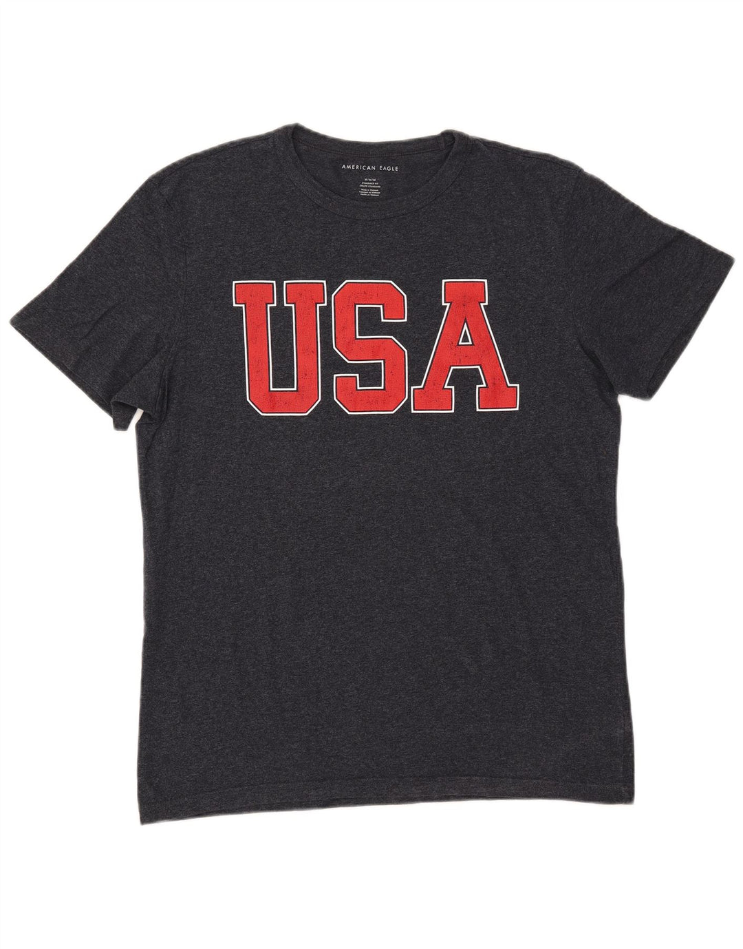 AMERICAN EAGLE Bărbați Coupe Standard Tricou grafic Top Mediu Bleumarin